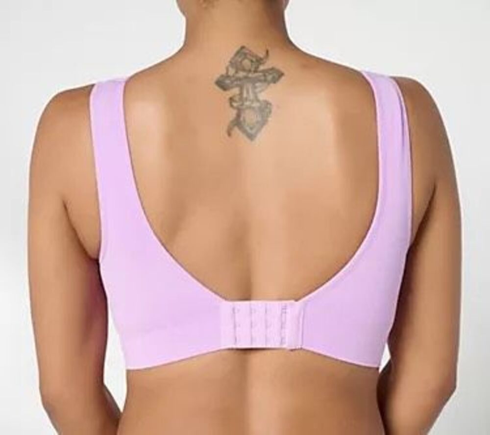 Breezies Plus Size Comfort Breeze Bra 3X Wirefree NEW - Picture 2 of 6